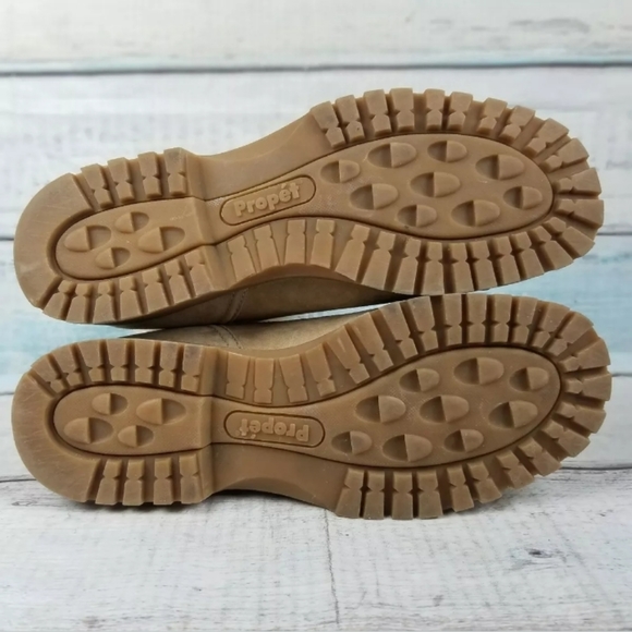 Propet Women's Tan Suede Side Zip Ankle Boots 9 - Picture 5 of 7